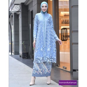 Enchanting Elegance Tunic Tulle and Sparkling Sequins, Kebaya Dress, Kebaya, Kebaya Modern, Kebaya Set