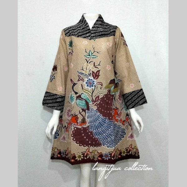 Isyana Meak Ayu Tunic, Batik Dress, Batik, Boho Dress, Bohemian Dress,  Ethnic Dress, Batik Dress, Bohemian Dress,  Ethnic Dress