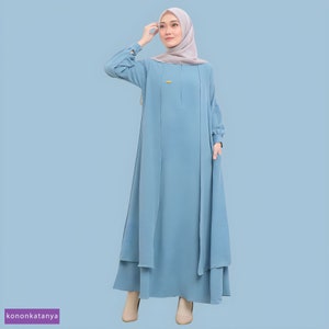 Elegant Muslim Women&#39;s Maxi Dress for Special Occasions,Women Dress,Women Formal Shirt,Women Blouse,Batik Blouse,Ethnic Dress,Batik Dress