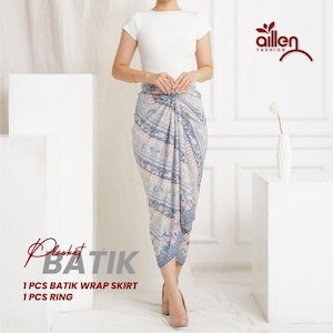 Women&#39;s Wrap Skirt, Batik Pattern, Silk Material, Batik Pattern Skirt, Wrap Skirt, Batik Skirt, Ethnic Batik, Ethnic Skirt