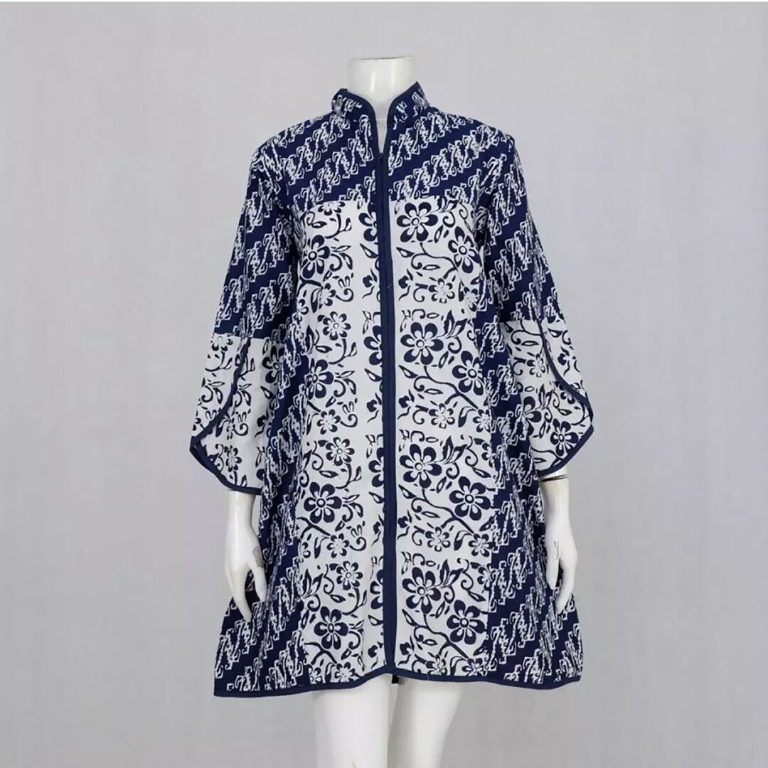 Stylish maze batik designer dress main image 1