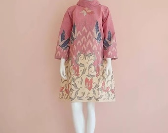 Effortless Elegance Women&#39;s Batik Tunic Dress, Batik Dress, Batik, Boho Dress, Bohemian Dress,  Ethnic Dress