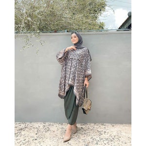 Fantastisk Kawung Kaftan Set, Batik Klänning, Batik, Boho Klänning, Boho Klänning, Etnisk Klänning