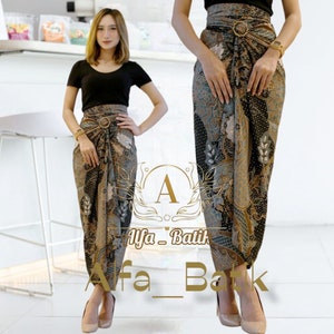Ethnic Batik Wrap Skirt, Batik Pattern Skirt, Wrap Skirt, Batik Skirt, Ethnic Batik, Ethnic Skirt, Bali Beach Skirt, Sarong Wrap Skirt