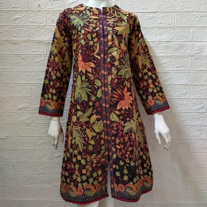 Vivi Chic Batik túnicas sin esfuerzo elegante algodón trabajo Batik vestidos para mujeres, vestido Batik, Batik, vestido Boho, vestido étnico
