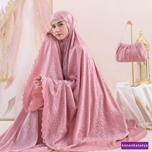 Arumi Series 2in1 Santorini fabric Mukena for Women Prayer Set
