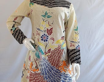 Isyana Meak Ayu Tunic, Batik Dress, Batik, Boho Dress, Bohemian Dress,  Ethnic Dress, Batik Dress, Bohemian Dress,  Ethnic Dress