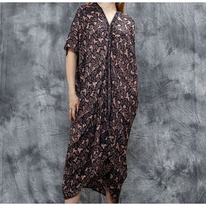 Stylish Batik Sogan Caftan Traditional Elegance, Batik Dress, Batik, Boho Dress, Bohemian Dress,  Ethnic Dress