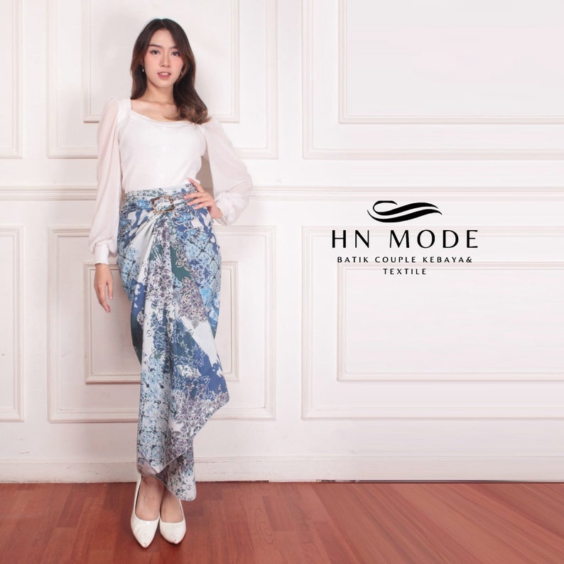 Black - Hand Batik Printed Cotton Wrap Around Skirt