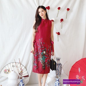 Silk Elegance C2w Clothtowear Batik Dress Collection, Batik Dress, Batik, Midi Dress, Ethnic Dress, Batik for Women