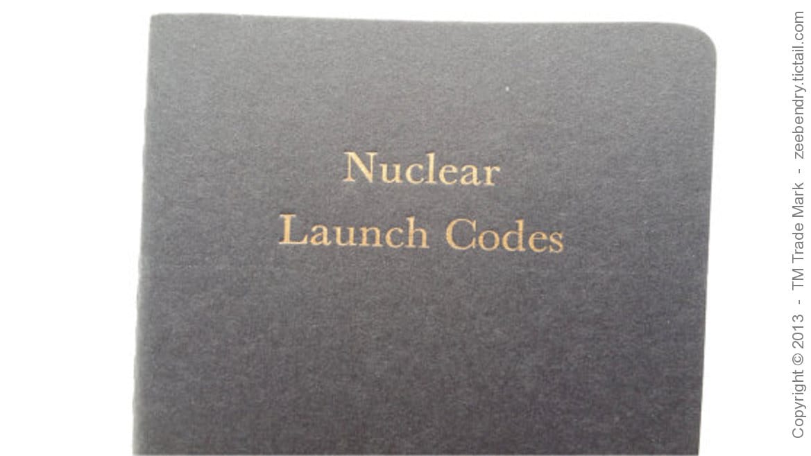 Nuclear Launch Codes Etsy