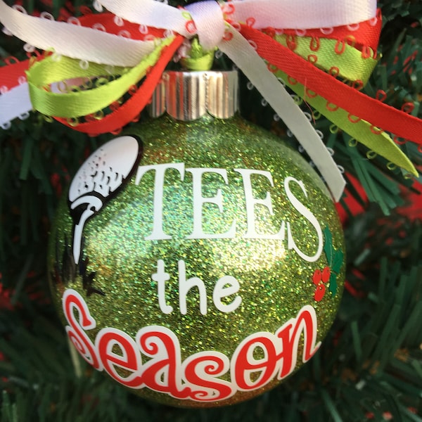 Golf Ball Ornament Etsy
