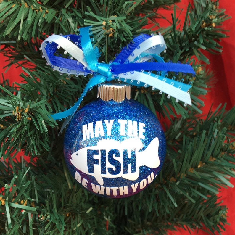 Fishing Ornament Fishing Gift Christmas Fishing Gifts Mens Etsy