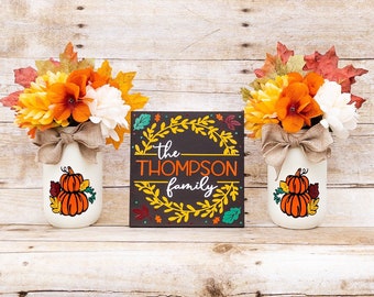 Fall Decor, Work From Home, Fall Wedding Decor, Personalized Gifts For Wedding, Fall Centerpiece, Fall Decoration, Fall Mantle Decor