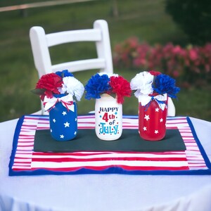 4th Of July, July 4th Centerpiece, 4th Of July Decor, July 4th Decorations, Patriotic Decor, July 4th Decor, Fourth Of July, USA Decor 画像 2