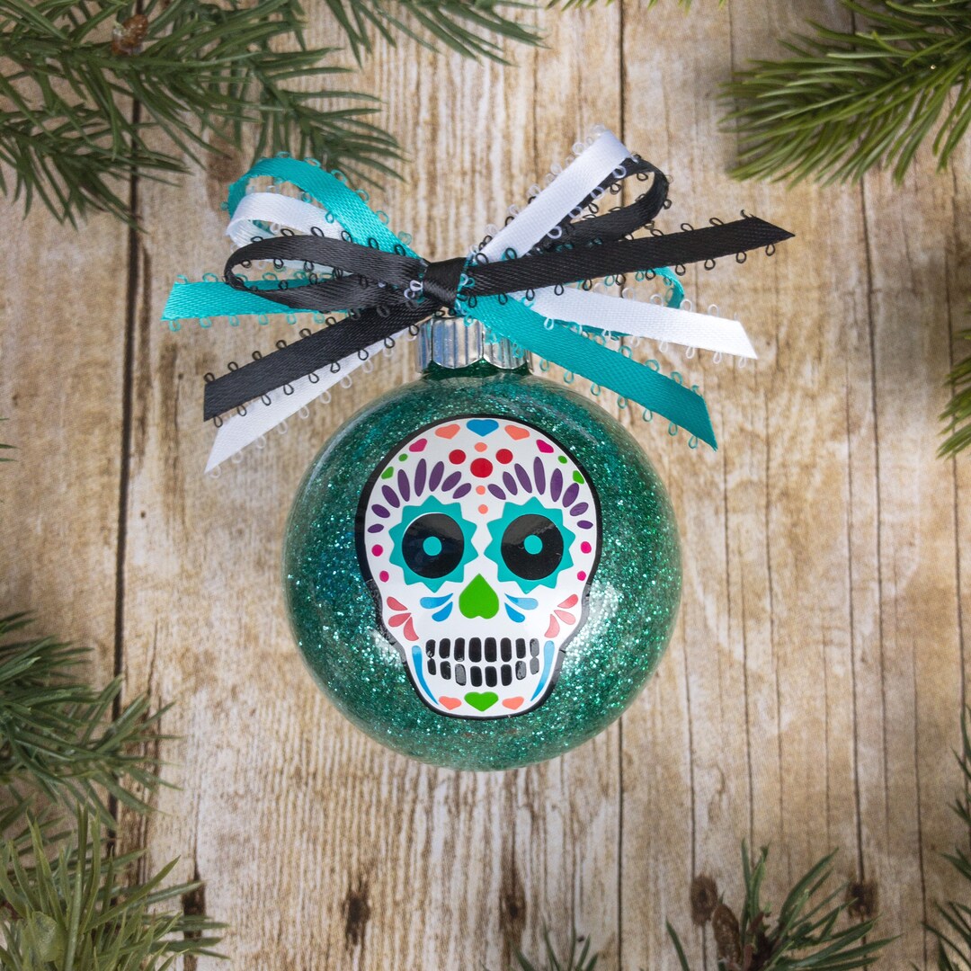 Sugar Skull Ornament, Dia De Los Muertos, Sugar Skull, Day of the Dead ...