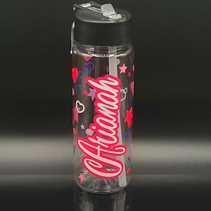 Kids Water Bottle, Name Water Bottle, School Water Bottle, Water Bottles For Kids, Personalized Water Bottles, Plastic Water Bottle