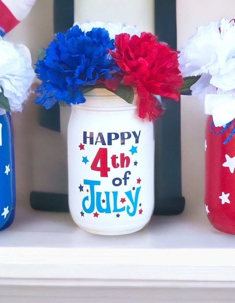4th Of July, July 4th Centerpiece, 4th Of July Decor, July 4th Decorations, Patriotic Decor, July 4th Decor, Fourth Of July, USA Decor 画像 3
