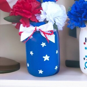 4th Of July, July 4th Centerpiece, 4th Of July Decor, July 4th Decorations, Patriotic Decor, July 4th Decor, Fourth Of July, USA Decor 画像 4