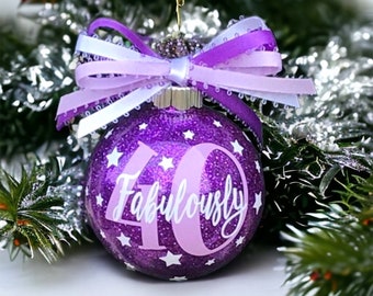 Fabuleuse décoration de Noël pour 40e anniversaire : cadeau de Noël pour femme, fête de la meilleure amie