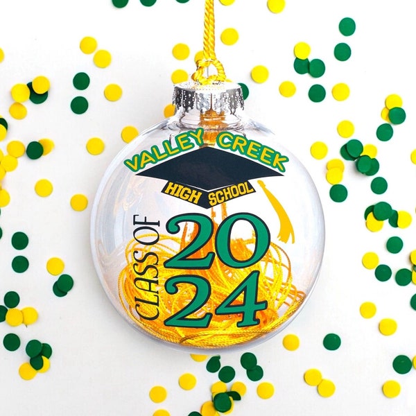 2024 Graduation Personalized Ornament - Unique Gift for College Grad, Custom Class of 2024 Decor