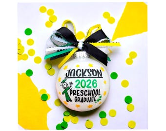 Preschool Graduation, Preschool Ornament, Preschool Graduation Gift, Preschooler, Toddler Gifts, Last Day Preschool, Montessori Preschool