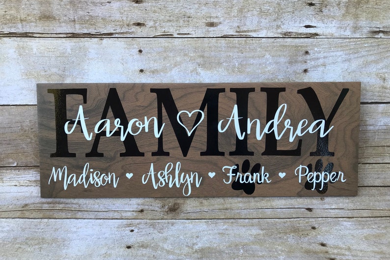 Family Gift, Couples Gift, Family Name Sign, Wedding Gifts, Anniversary Gift For Parents, Husband Gift Idea, New Parents, House Warming Gift image 4