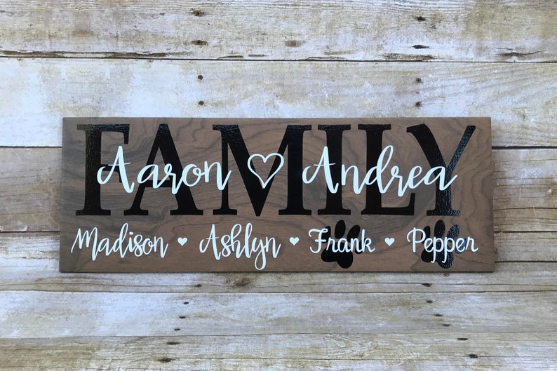 Family Gift, Couples Gift, Family Name Sign, Wedding Gifts, Anniversary Gift For Parents, Husband Gift Idea, New Parents, House Warming Gift image 1