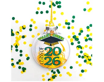 Personalized 2026 Graduation Ornament Custom College High School Graduate Gift Keepsake