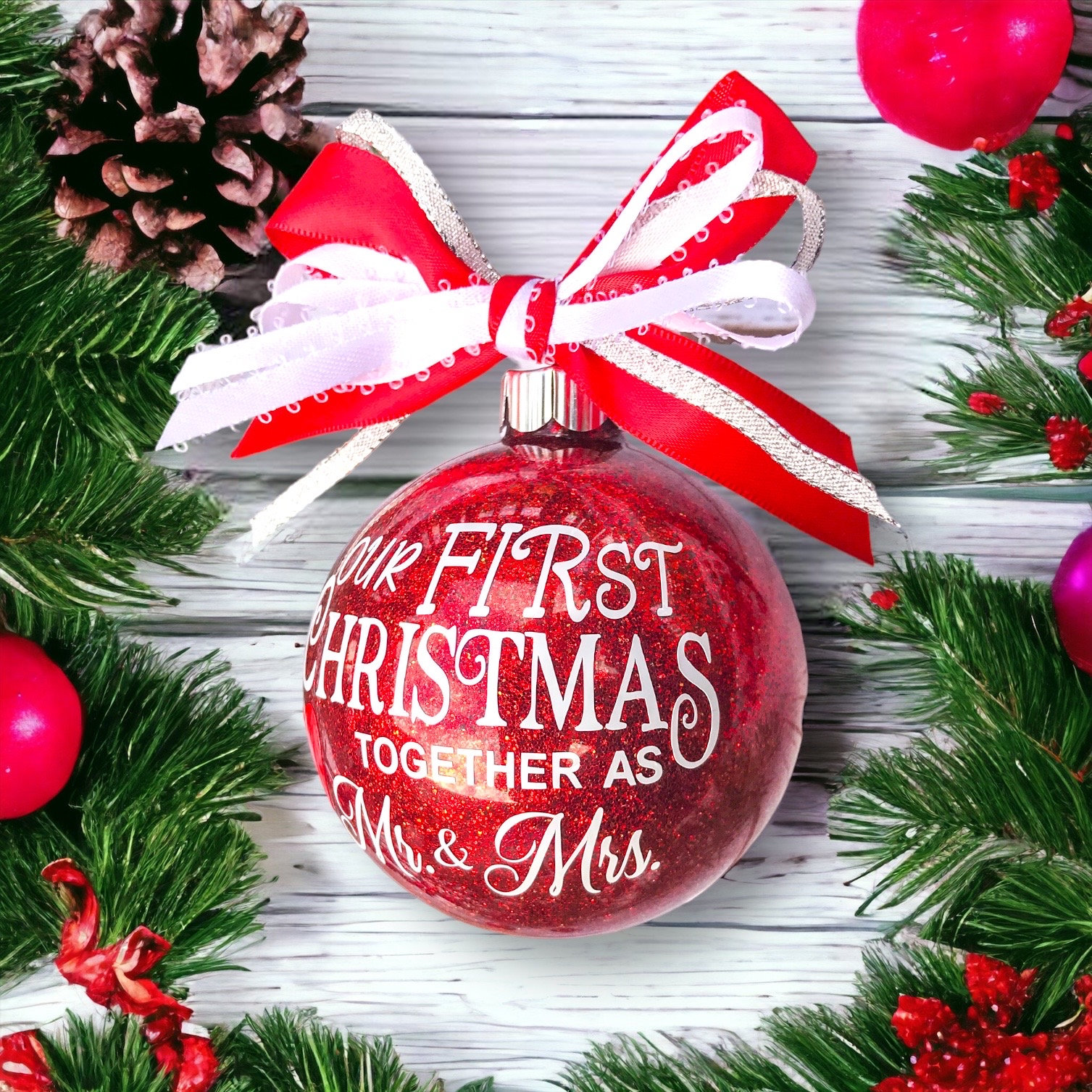 First Christmas as Mr and Mrs, Our First Christmas Married