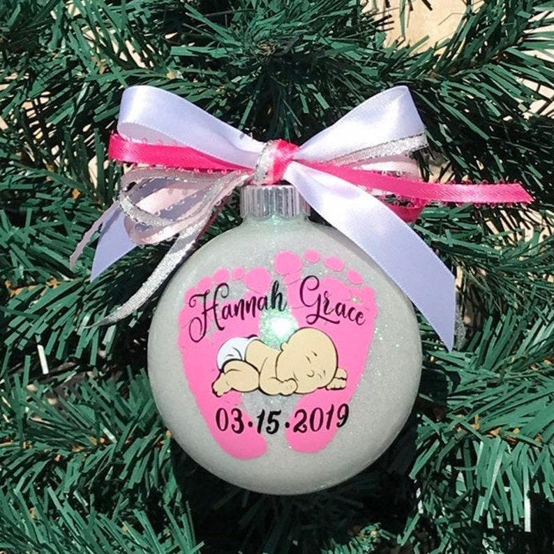 Baby Ornament Babys First Christmas Ornament New Baby Etsy