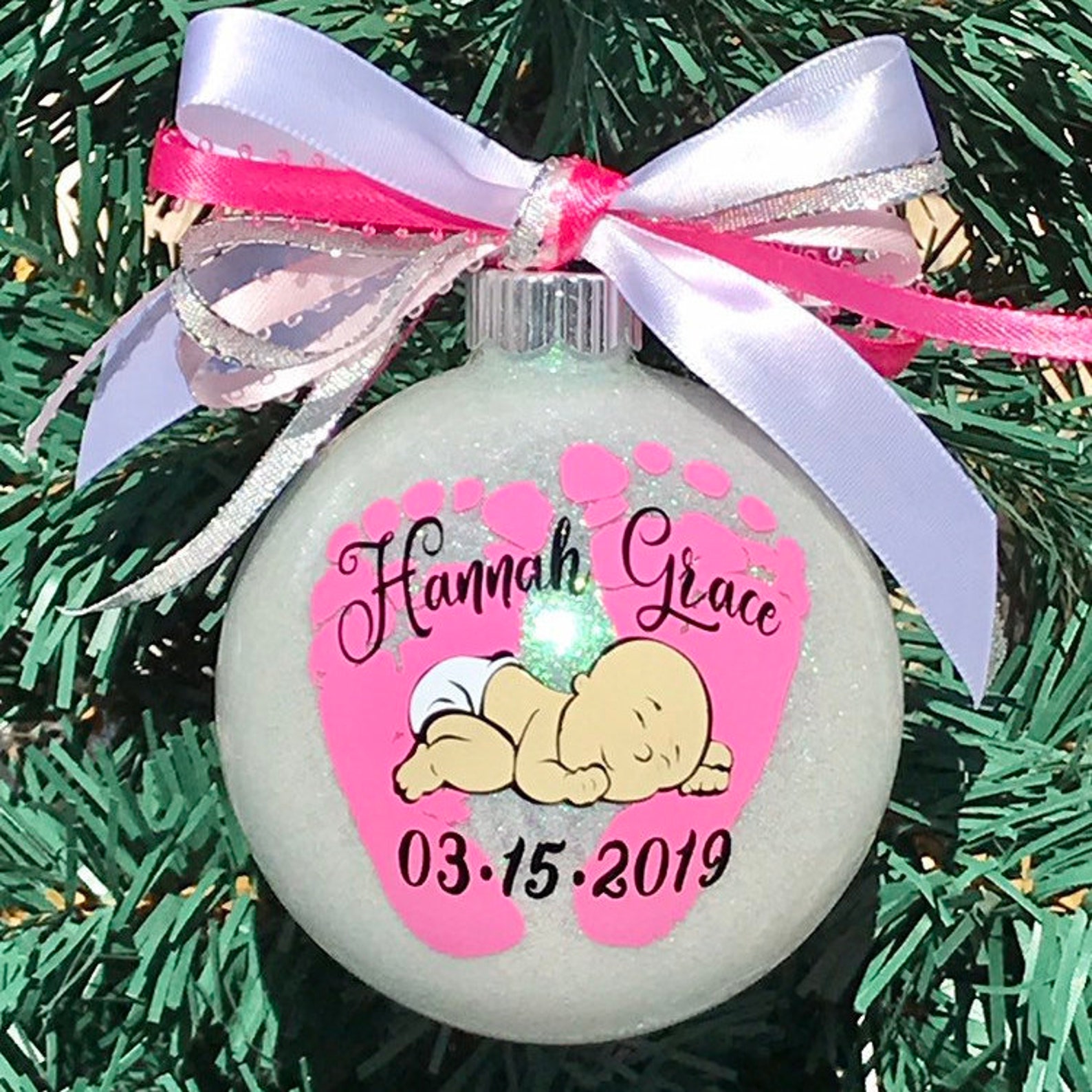Baby Ornament Babys First Christmas Ornament New Baby Etsy