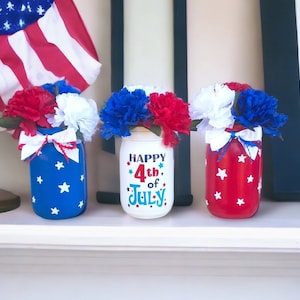 4th Of July, July 4th Centerpiece, 4th Of July Decor, July 4th Decorations, Patriotic Decor, July 4th Decor, Fourth Of July, USA Decor 画像 1
