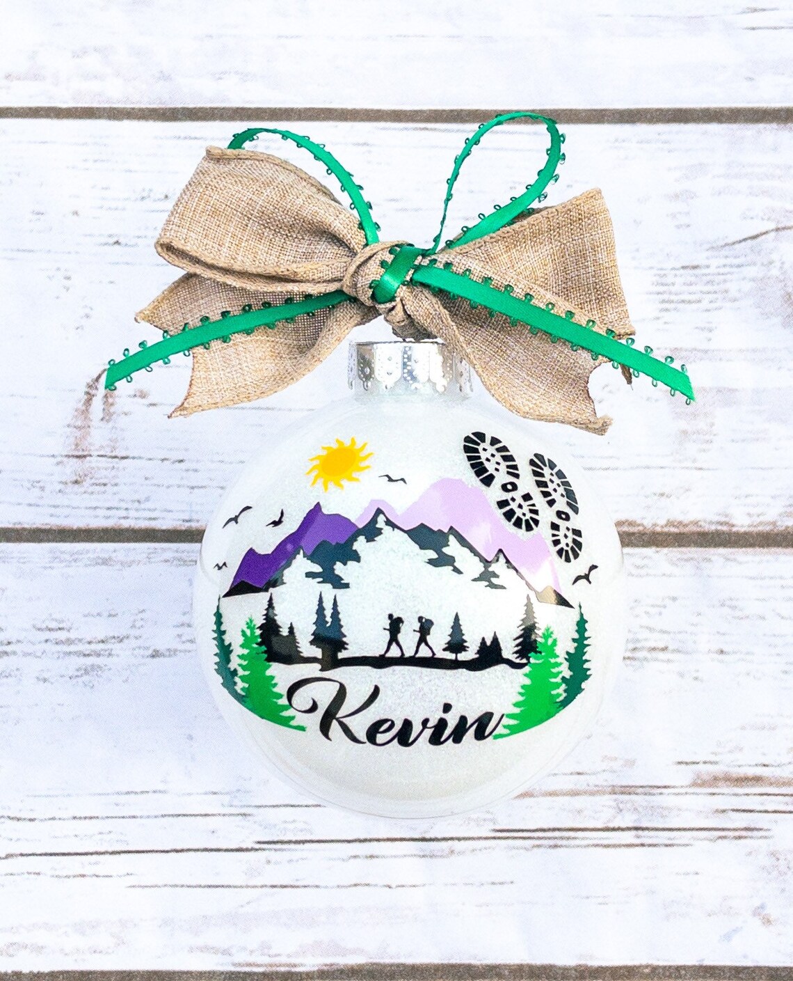 Hiking Ornament Gift for Hiker Adventure Ornament Hiking Etsy