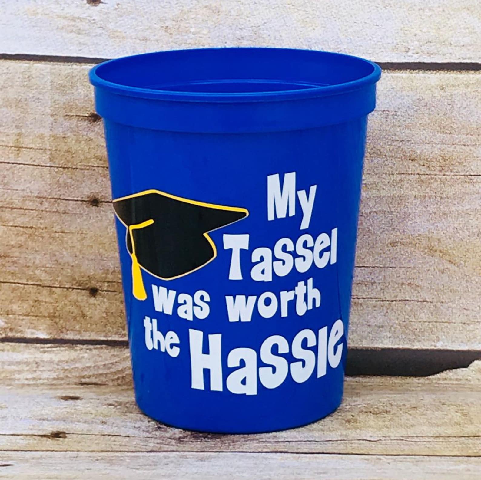 Graduation Party Stadium Cups Plastic Cups Graduation Party Etsy