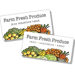 Vegetable Sticker for Selling 