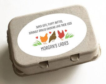 Fluffy Butt Chickens, Cute Egg Carton Labels, Farm Market Coop Supplies, Backyard Chickens, Urban Farming, Homesteading