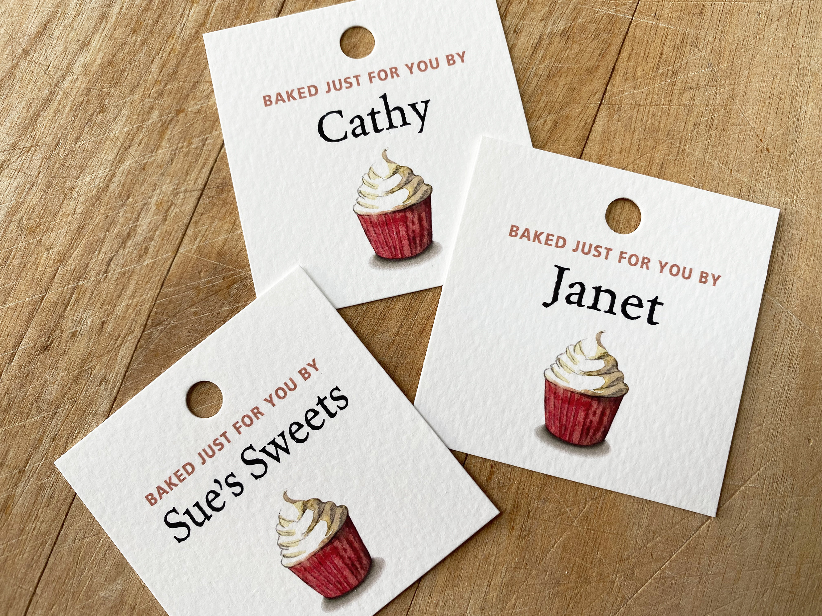 Personalized Food Label Hang Tag Baked Goods Tags Custom Etsy