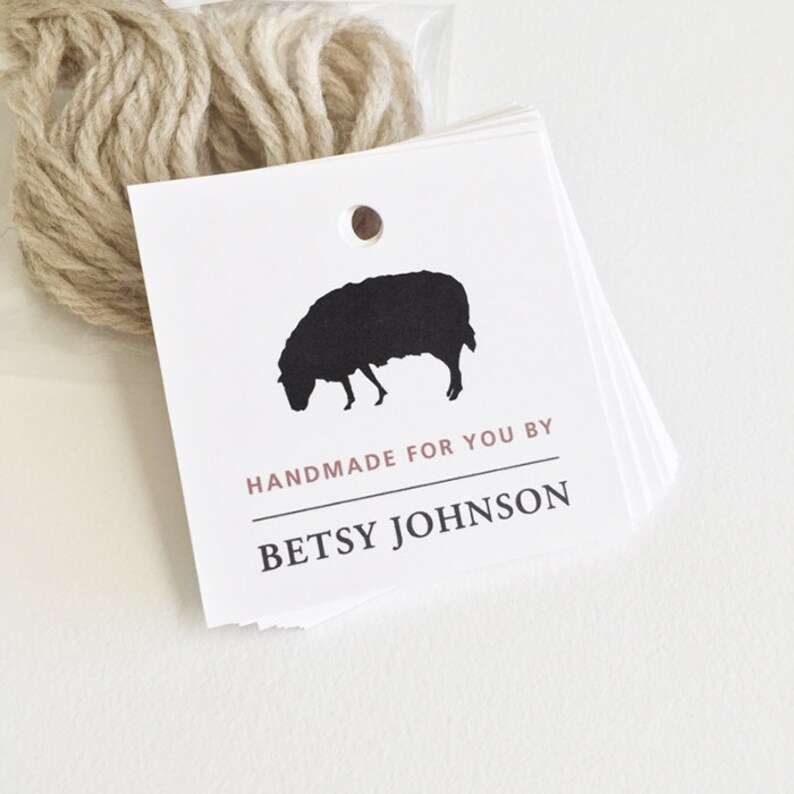 Personalized Knitting Tag Handmade Tags Custom Clothing Etsy