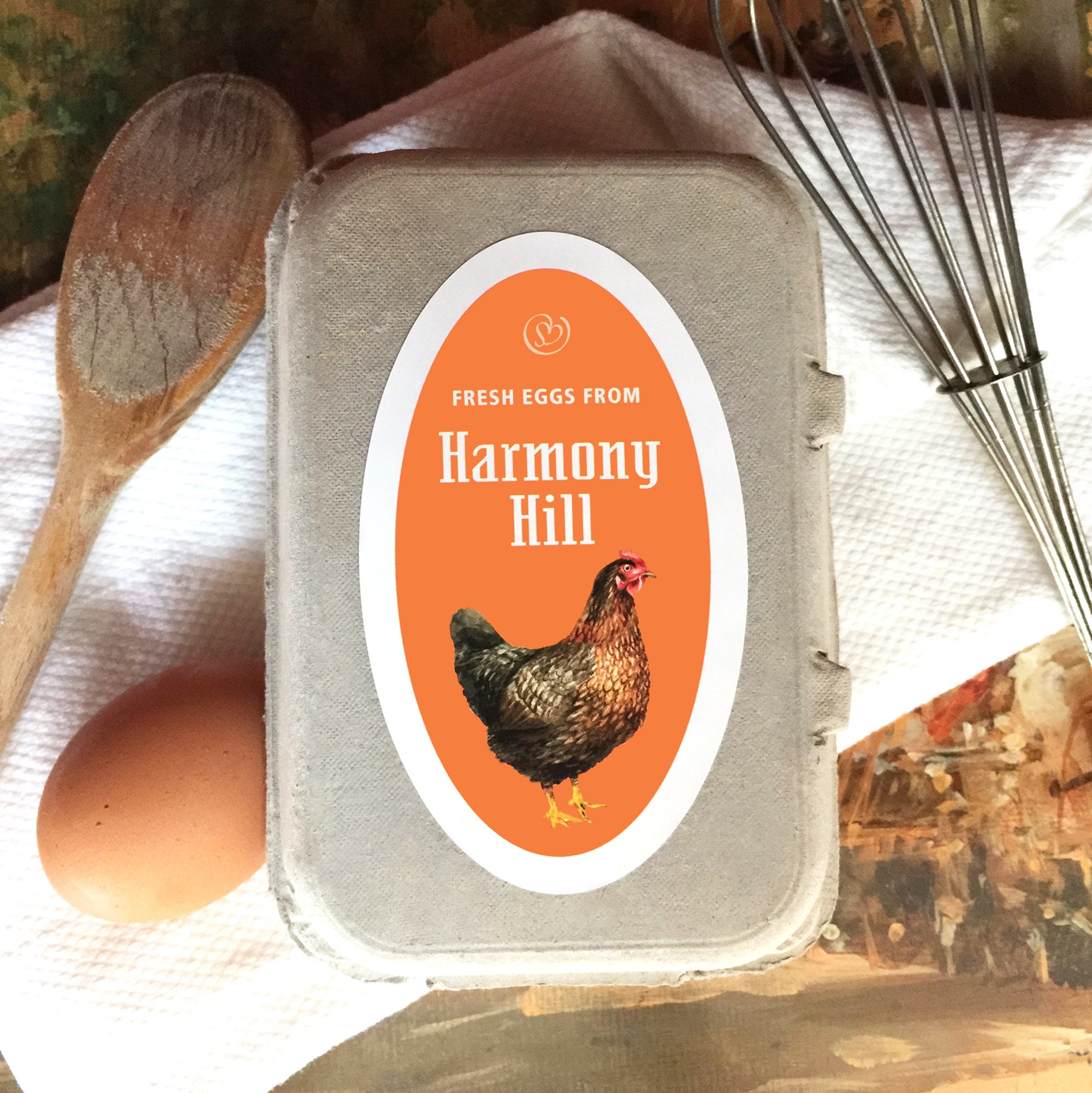 12 Egg Carton Labels Personalized Chicken Egg Label Egg Etsy Australia