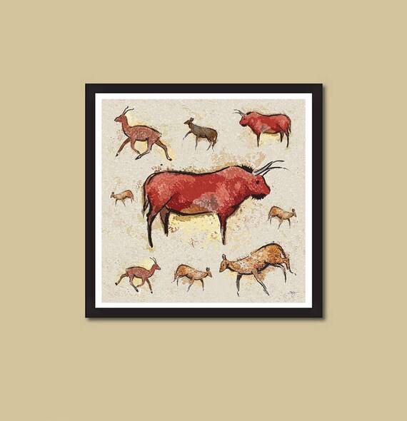Prehistoric Cave Painting Prints
