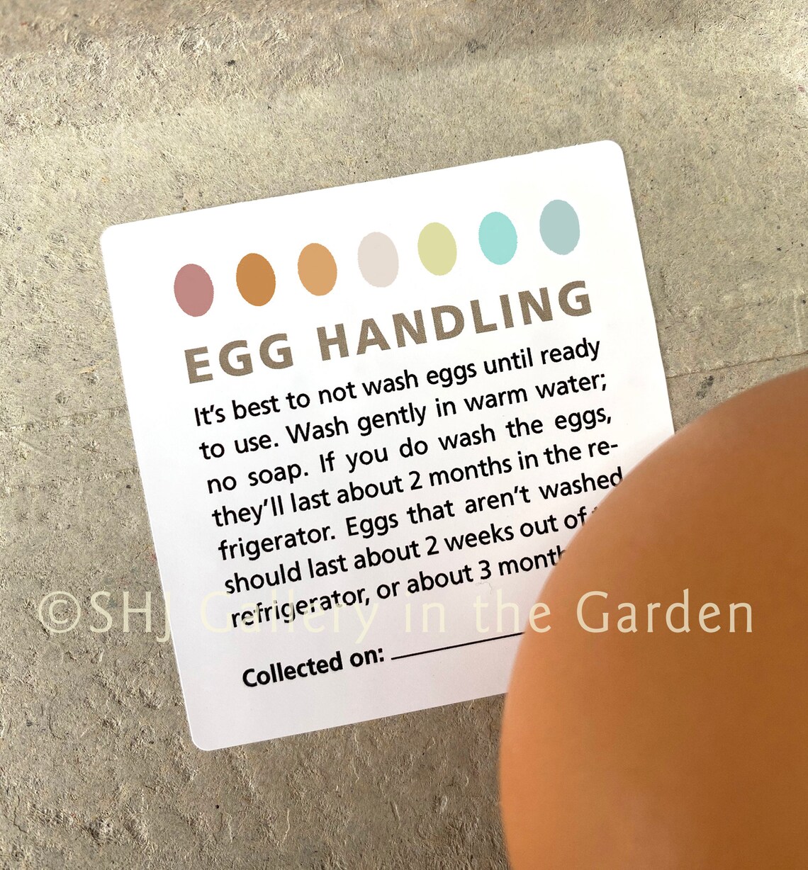 Egg Handling Instruction Stickers Fresh Egg Care Coop Etsy