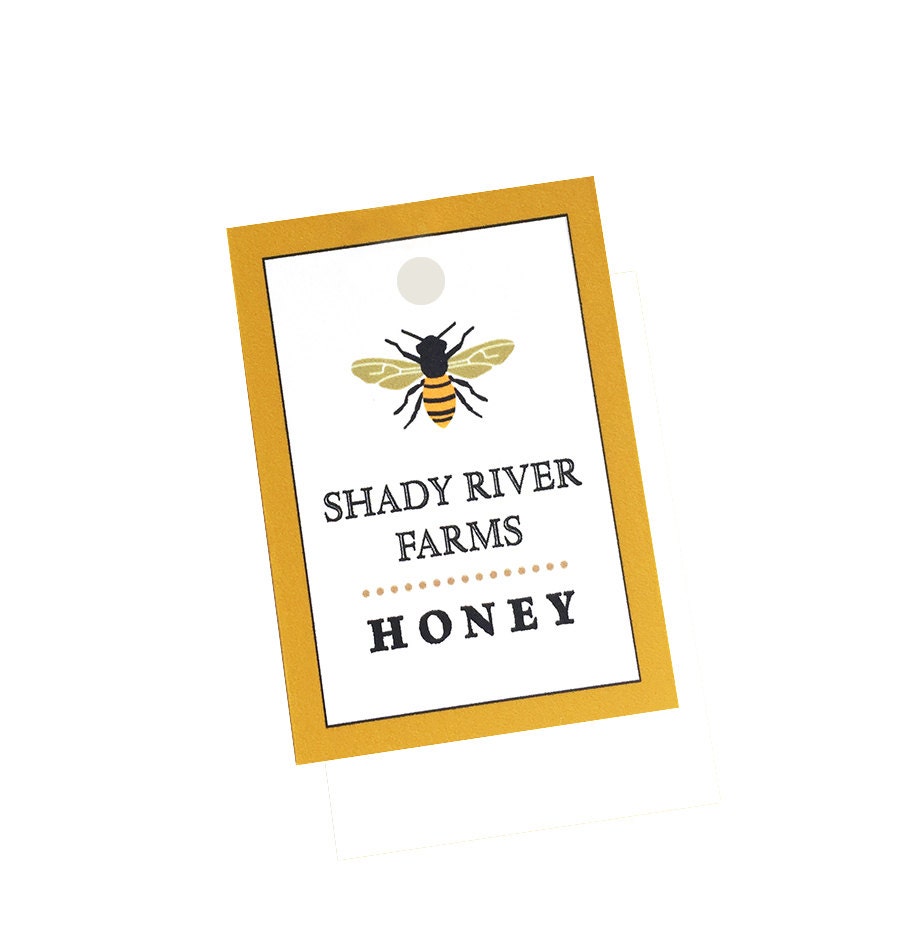 Beekeeping Gift Honey Tags 18 Personalized Food Tags Honey | Etsy