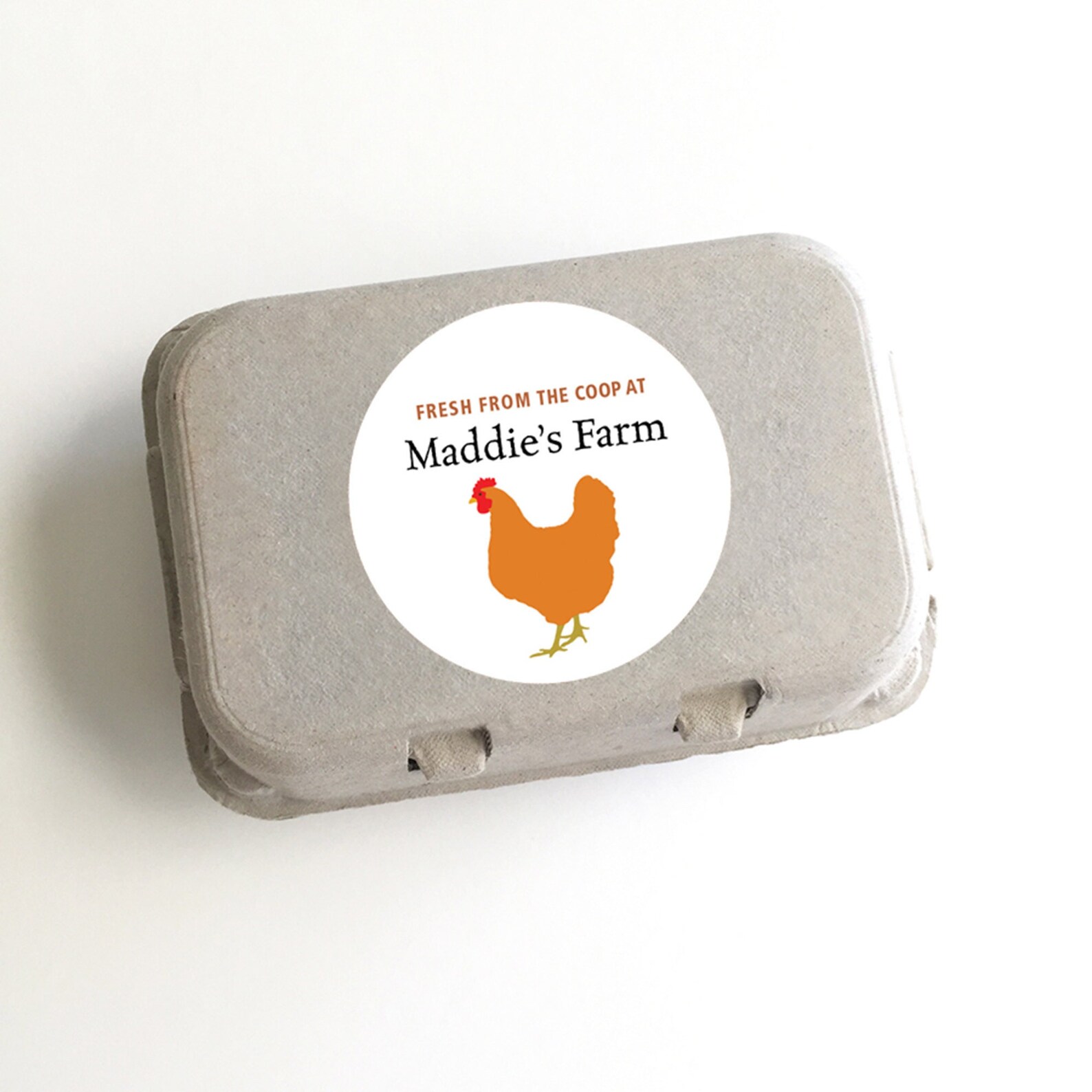 Egg Carton Labels Custom Packaging Food Labels Chicken Etsy
