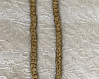 Vintage Faux Gold Coin Stretch Statememt Belt With Hidden  display picture 3