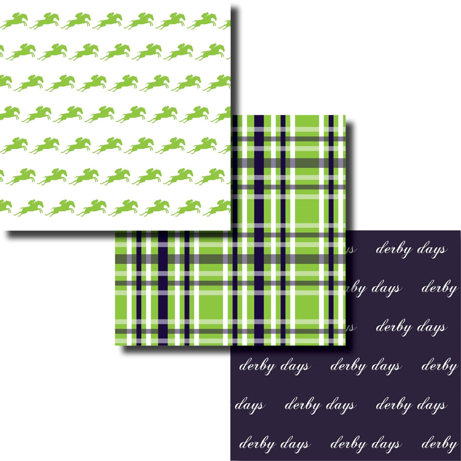 KENTUCKY DERBY Digital Backgrounds INSTANT Download Green Etsy