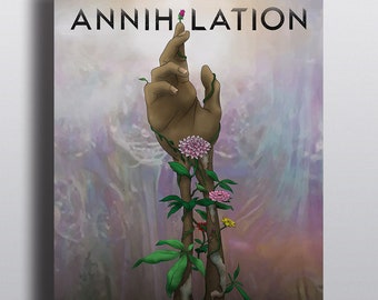 Annihilation Movie Poster, print, scifi, illustration, film, apocalyptic, apocalypse, arm, hand, Ex Machina, Natalie Portman