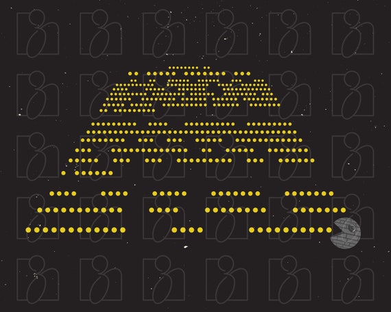 Pac Wars Printable Wall Art, Pac Man, Star Wars, Movie Poster.