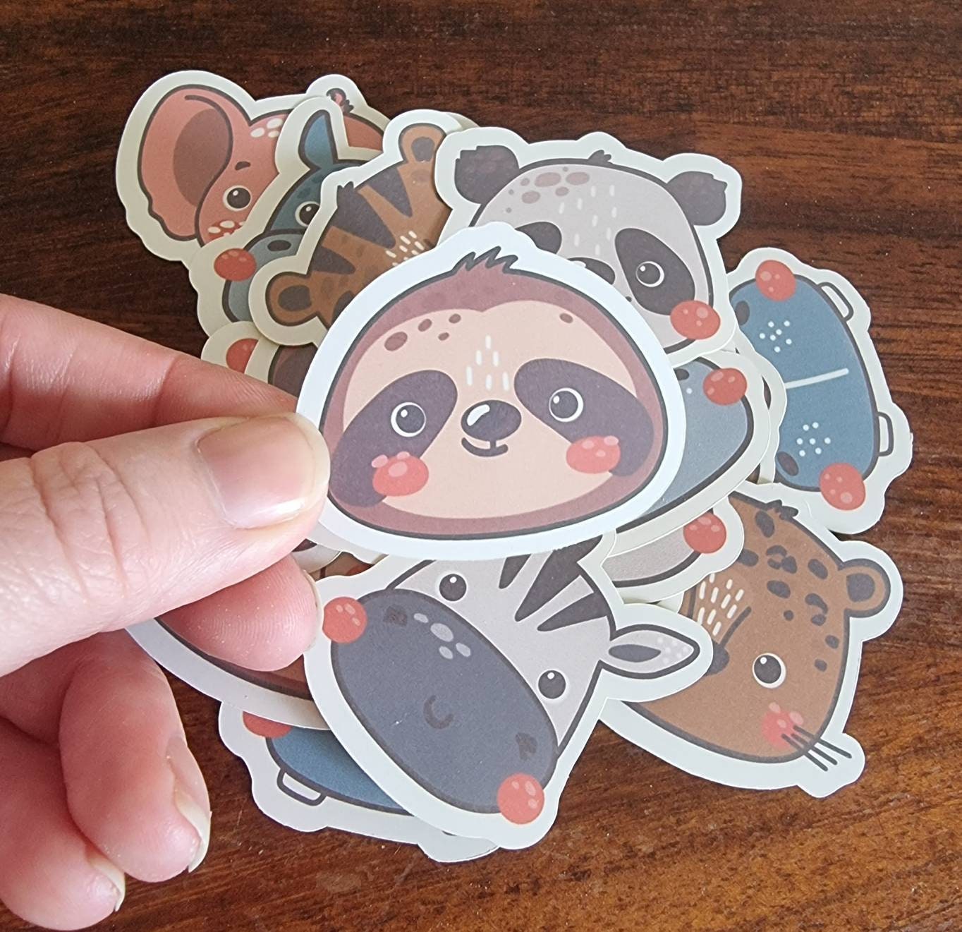 Cute Animal Stickers. Glossy. Pack of 20 2 Each of 10 Etsy UK