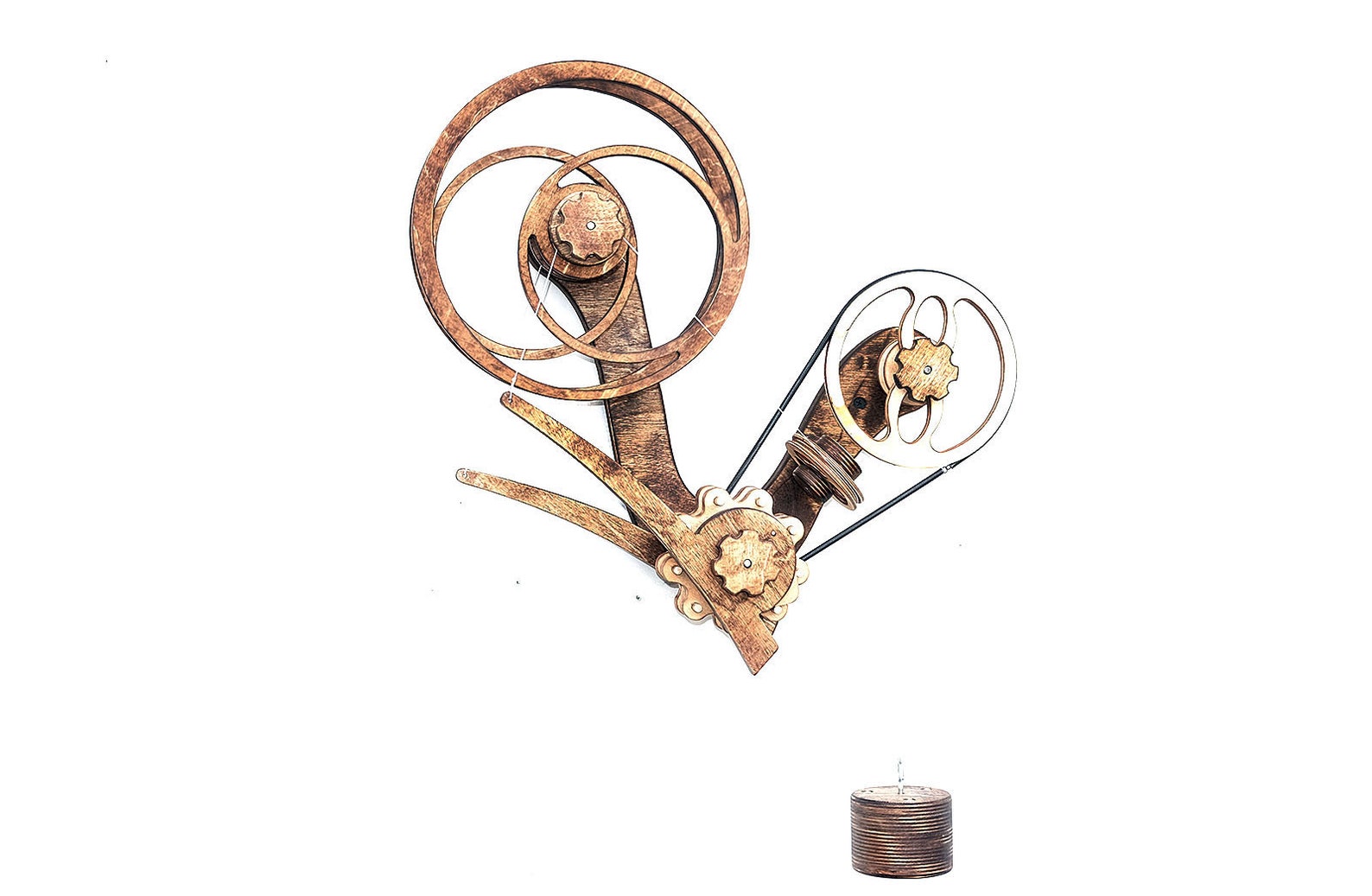 Handcrafted Kinetic Wall Sculpture